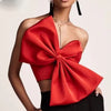 3D Bowknot Strapless Short Top for Women