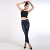 High Waist Imitation Denim Ankle Leggings