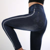 High Waist Imitation Denim Ankle Leggings