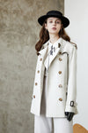 Elegant British Style Long Trench Coat