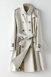 Elegant British Style Long Trench Coat