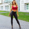 Thin Large Stretch Faux Leather Cropped Pants