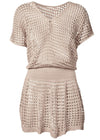 Mesh Hollow Out Knitted Beach Dress