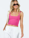 Slim Fit Square Collar Bottoming Vest Top for Women