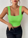 Wide Strap Slim Fit Camisole Top