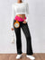 Fleece-Lined High Waist Slim Flare Pants