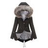 Thickened Mid-Length Hooded Cotton-Padded Coat