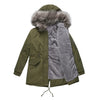 Thickened Mid-Length Hooded Cotton-Padded Coat