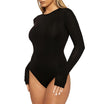 Casual Long Sleeve Tight Bodysuit for Women