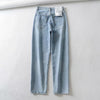 Loose Fit Light Wash Daddy Jeans for Women