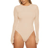 Casual Long Sleeve Tight Bodysuit for Women