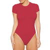 Casual Short-Sleeved Tight Bodysuit for Women