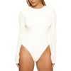 Casual Long Sleeve Tight Bodysuit for Women