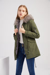 Thickened Mid-Length Hooded Cotton-Padded Coat