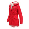 Hooded Drawstring Solid Color Cotton-Padded Coat