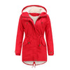 Hooded Drawstring Solid Color Cotton-Padded Coat