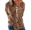 Loose Oversized Long Sleeve Printed Sweater