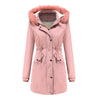 Plus Size Thickened Velvet Coat with Detachable Fur Collar