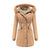 Plus Size Thickened Velvet Coat with Detachable Fur Collar