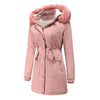 Plus Size Thickened Velvet Coat with Detachable Fur Collar