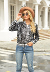 Sequined Long Sleeved Coat for Women