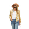 Sequined Long Sleeved Coat for Women