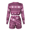 Printed Long Sleeve Christmas Pajama Set