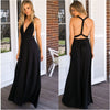 Multi-Rope Criss-Cross Backless Bandage Maxi Dress