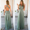 Multi-Rope Criss-Cross Backless Bandage Maxi Dress