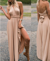 Multi-Rope Criss-Cross Backless Bandage Maxi Dress