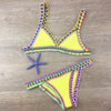 Hand Crocheted Knitted Bikini Set