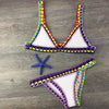 Hand Crocheted Knitted Bikini Set