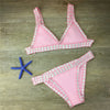 Hand Crocheted Knitted Bikini Set