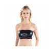 Patent Leather Solid Color Tube Top for Nightclub Wear