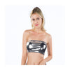 Patent Leather Solid Color Tube Top for Nightclub Wear