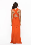 Multi-Rope Criss-Cross Backless Bandage Maxi Dress