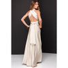 Multi-Rope Criss-Cross Backless Bandage Maxi Dress