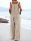 Ethnic Solid Color Wide Leg Jumpsuit