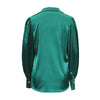 Casual Loose Satin Lantern Sleeve Women’s Shirt