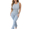 Sleeveless Zipper Slim Fit High Waist Jumpsuit