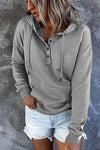 Loose Casual Hooded Drawstring Hoodie