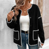 Loose Color Block Polar Fleece Jacket