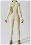 Nude Feel Long Sleeve Zipper Yoga Jumpsuit