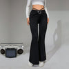 Elegant High Waist Drooping Slim Wide Leg Pants