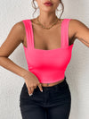 Wide Strap Slim Fit Camisole Top