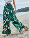 Casual Vacation High Waist Print Wide Leg Pants