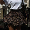 Slimming Leopard Print Elastic Band Skirt