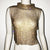 Luxury Rhinestone Turtleneck Vest