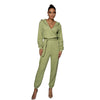 Slim Fit Hooded Long Sleeve Casual Jumpsuit