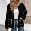 Loose Color Block Polar Fleece Jacket